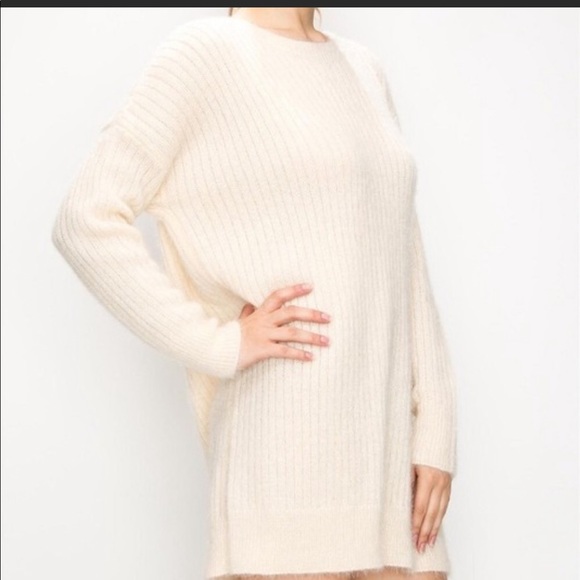 🔴Ivory Sweater Dress🔴 - Picture 3 of 5